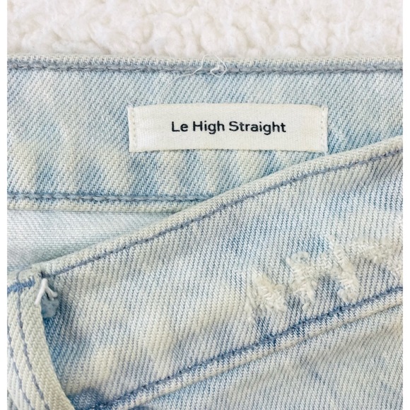 FRAME DENIM • Cloud Blue Tie Dye Le High Straight Leg Jeans - Picture 10 of 16